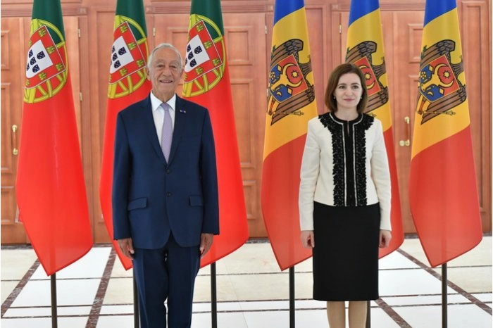 Președintele Portugaliei la Chișinău: „Așteptăm decizia privind începerea negocierilor de aderare a R. Moldova la UE”