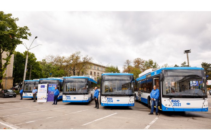 Municipiul Bălți a primit troleibuze noi