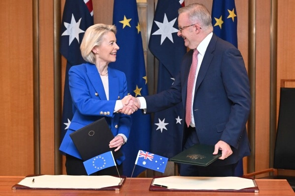 Uniunea Europeană și Australia au semnat un vast acord comercial