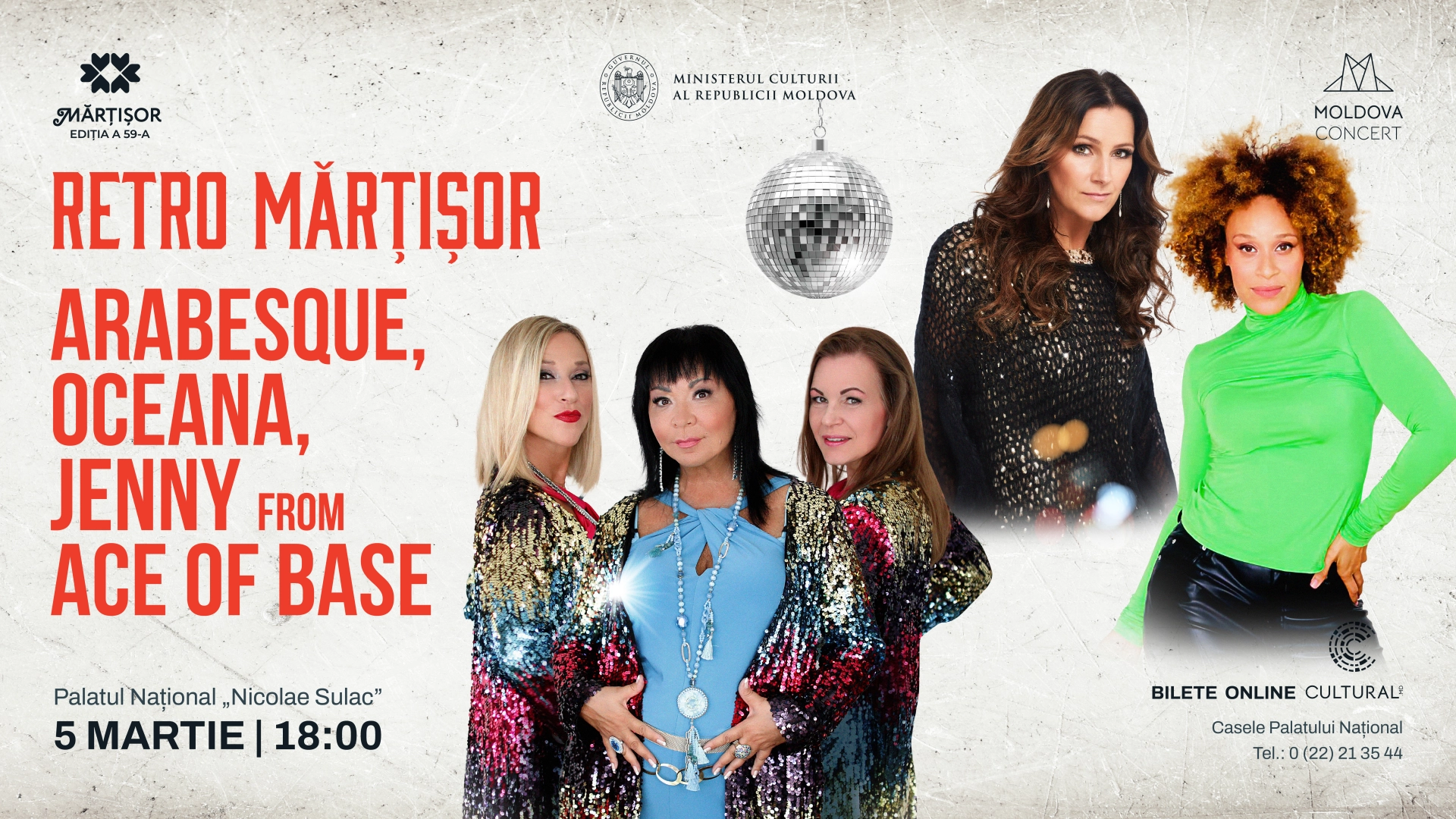 „Retro Mărțișor”, miercuri seara: „Ace of Base”, „Oceana” și „Arabesque”