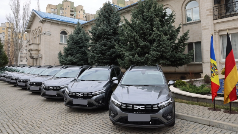 Germania a donat 18 automobile Serviciului Vamal din Republica Moldova