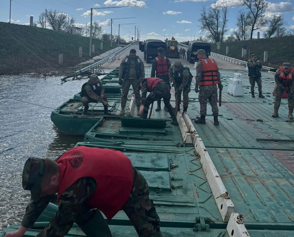 Podul de pontoane de la Leova–Bumbăta, în reparație: traversarea, sistată temporar