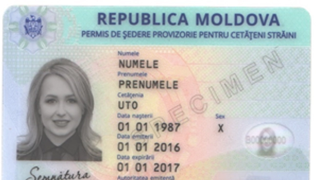  Un nou model al actului de identitate pentru străinii care locuiesc în Republica Moldova