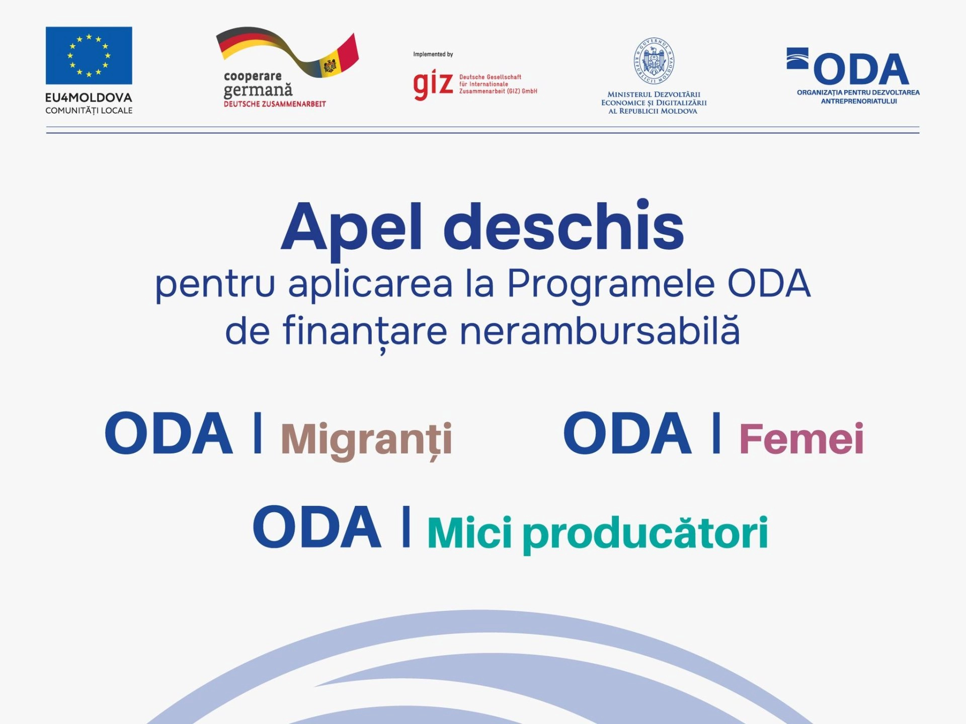 Antreprenorii pot depune cereri pentru obținerea granturilor prin intermediul a trei programe gestionate de ODA