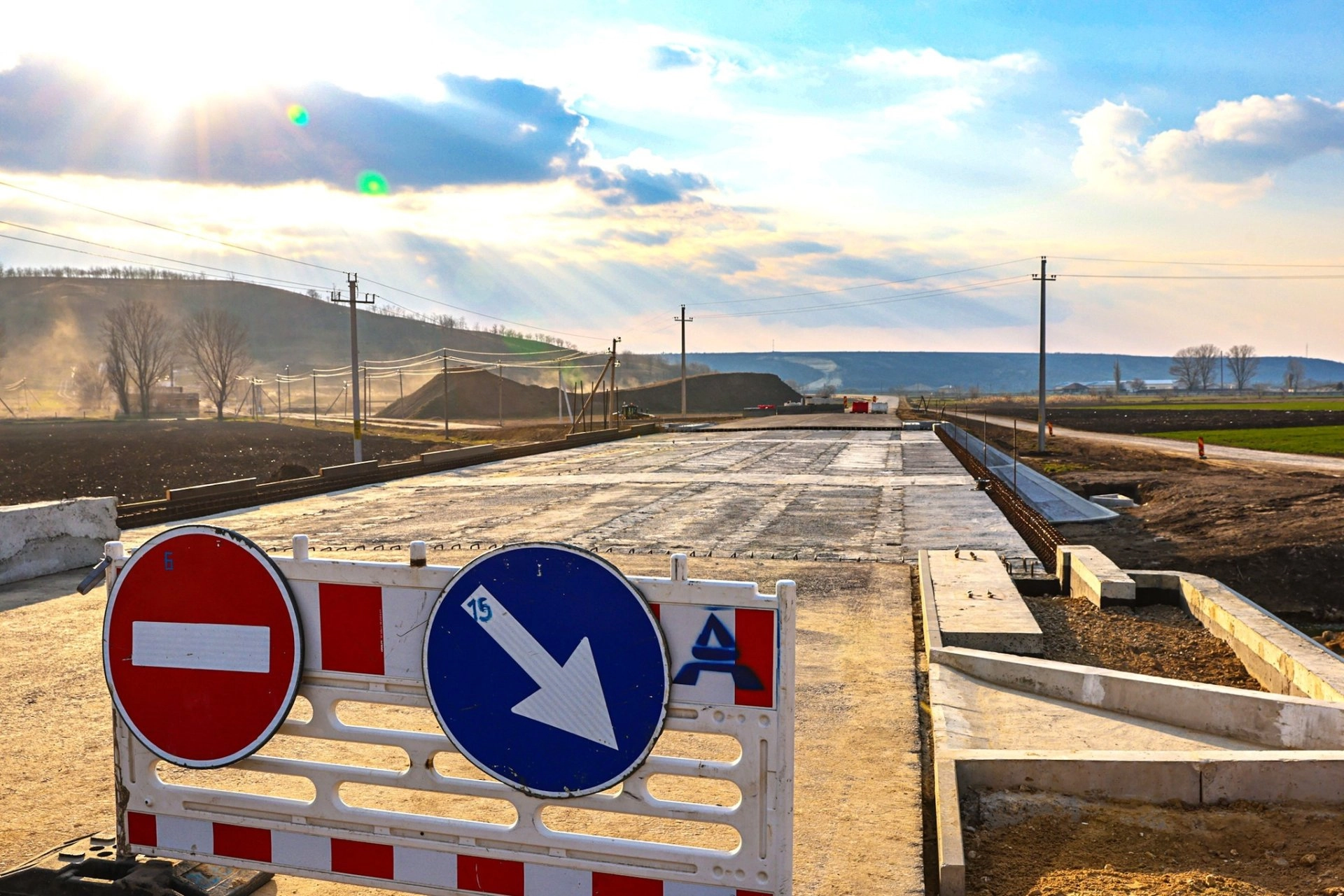 Construcția drumului de ocolire a oraşului Vulcănești, executată în volum de circa 60%