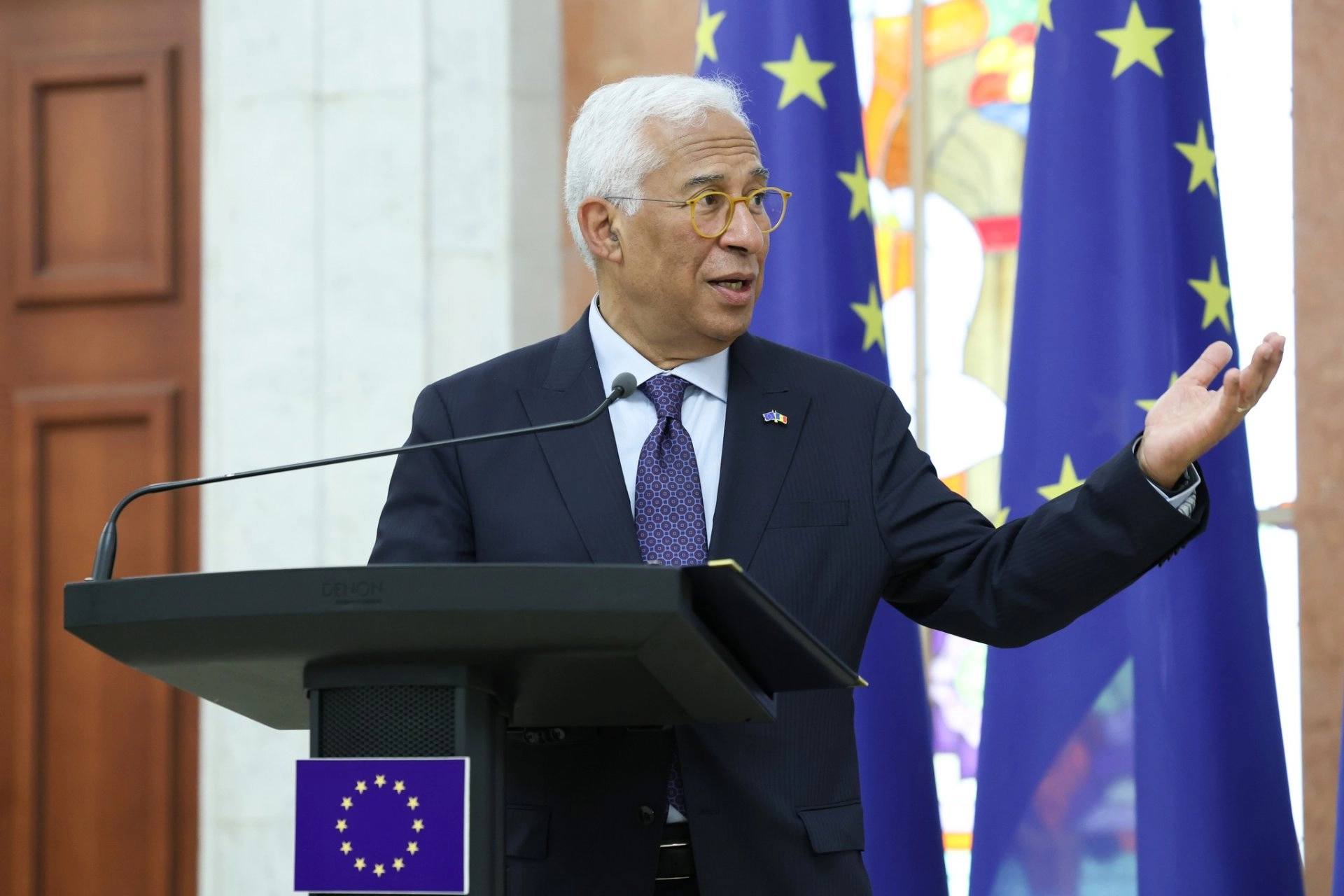 Președintele Consiliului European, António Costa: „Primii bani din pachetul de sprijin al UE, 300 de milioane de euro, vor fi disponibili până la sfârșitul lunii aprilie”
