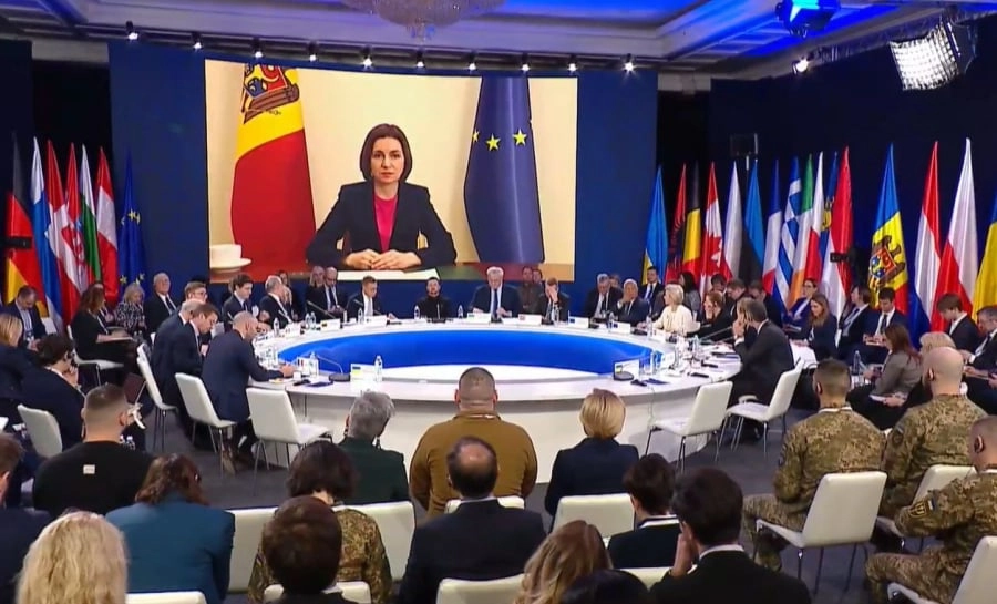 Maia Sandu, la Summitul de la Kiev: „Suntem alături de Ucraina în obținerea unor garanții concrete, care vor aduce o pace durabilă”