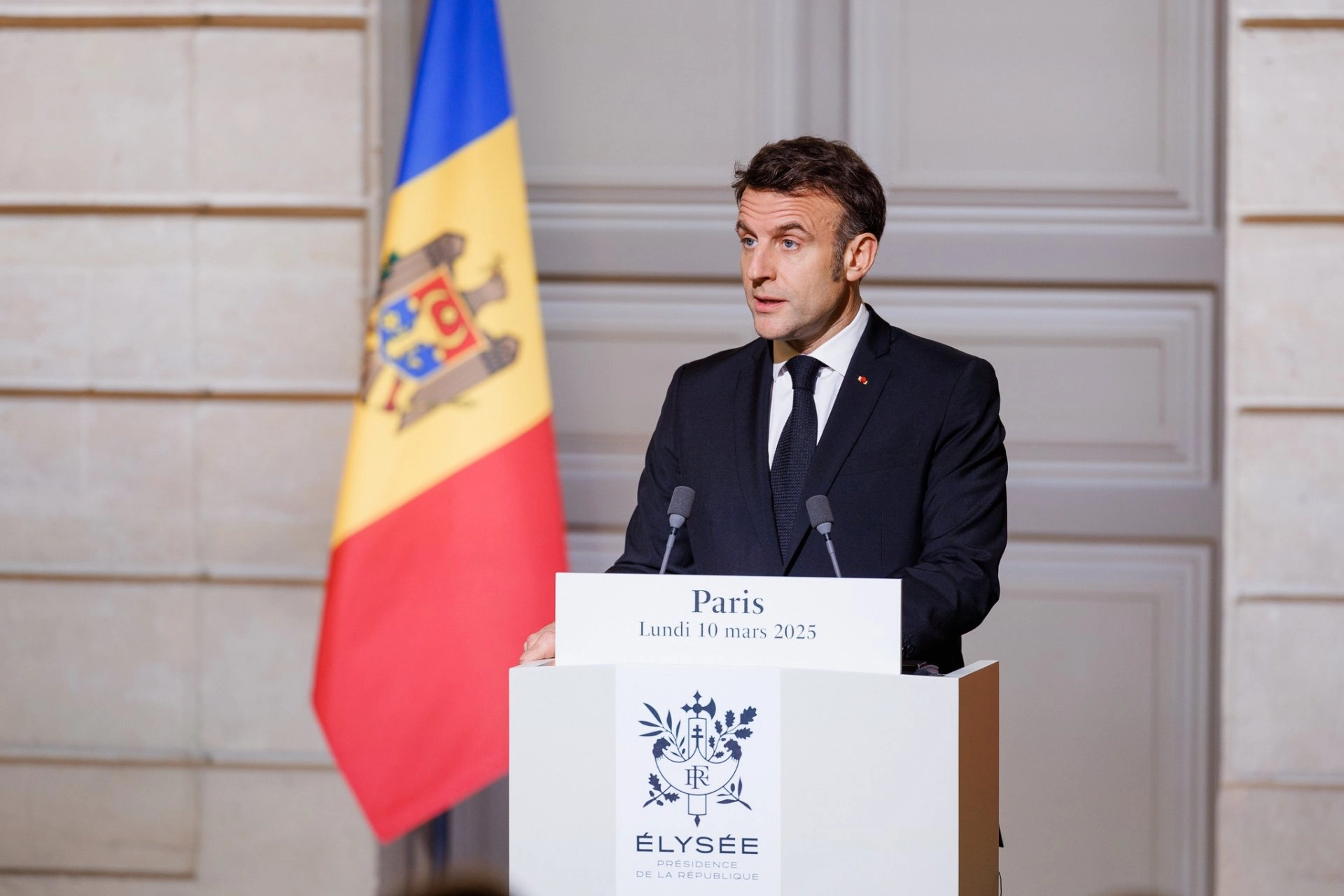 Emmanuel Macron anunță intensificarea cooperării cu Republica Moldova pentru a-i spori reziliența în fața ingerințelor străine