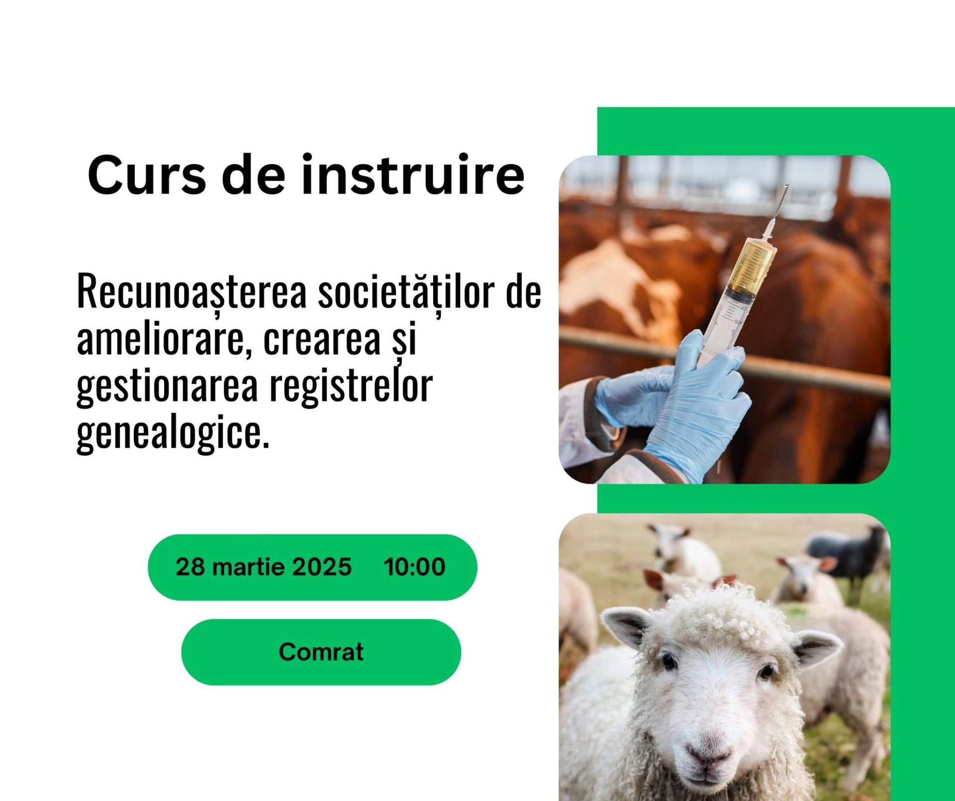 Fermierii din sudul ţării, invitaţi la Comrat să învețe cum să-și organizeze eficient activitatea în fermă