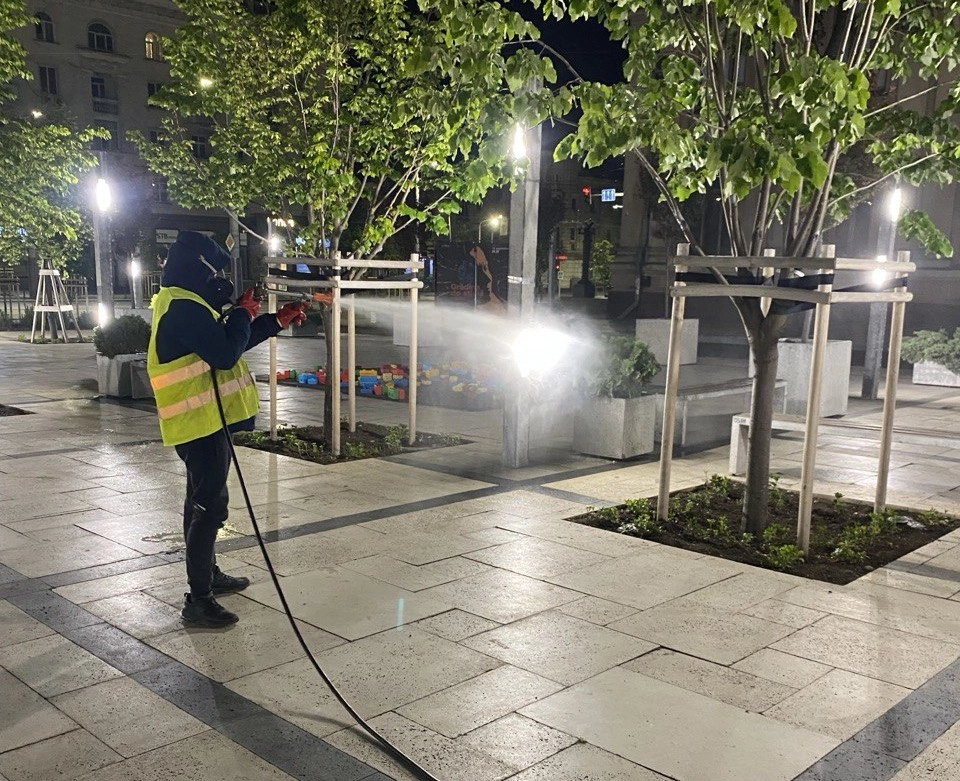 Spațiile verzi din capitală, stropite cu substanțe chimice pentru a combate căpușele