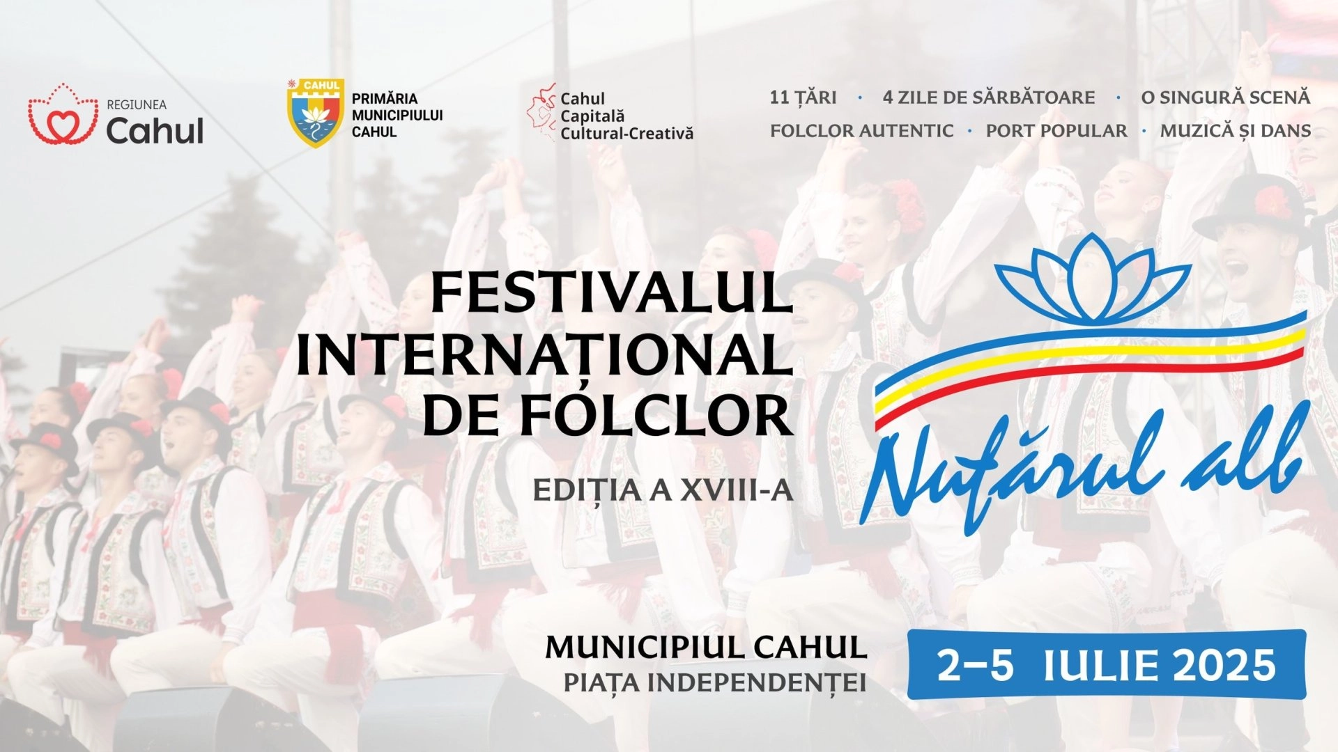 Orașul Cahul găzduiește cea de-a XVIII-a ediţie a Festivalului internațional “Nufărul alb”
