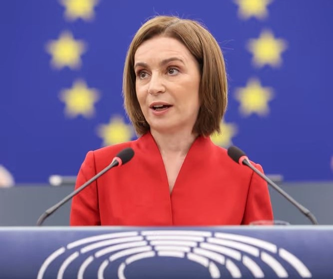 Mesajul președintei Maia Sandu pentru cetățenii Republicii Moldova transmis de la tribuna Parlamentului European