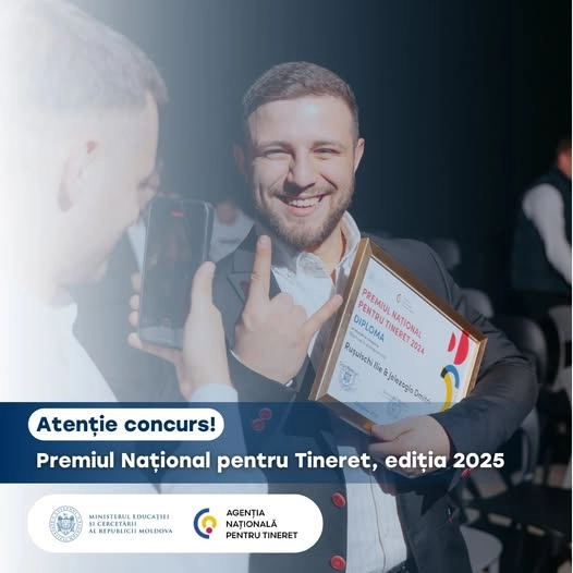 A fost lansat concursul pentru Premiul Național pentru Tineret 2025