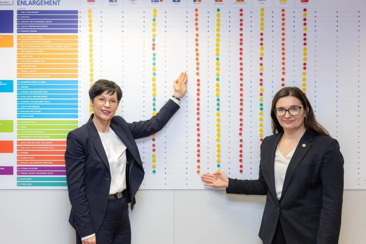 Demararea negocierilor tehnice pe trei clustere, discutată la Bruxelles de Cristina Gherasimov și Comisara europeană Marta Kos