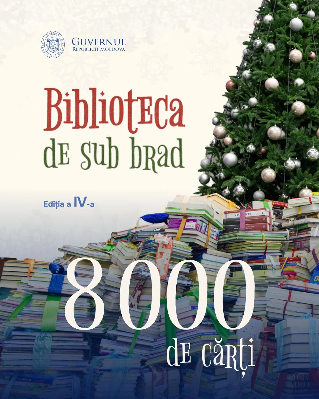 „Biblioteca de sub brad”, ediția a patra: Au fost colectate circa 8000 de cărți