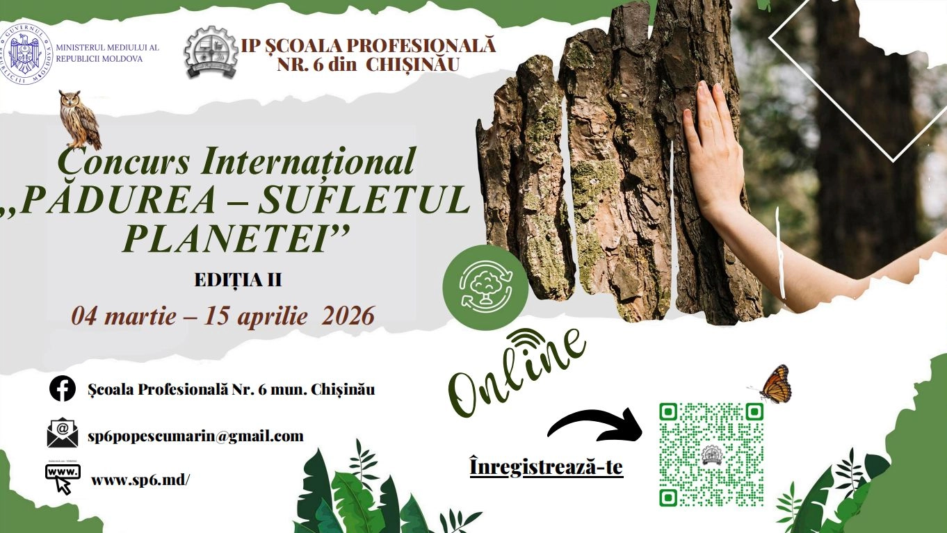 Concursul „Pădurea - Sufletul Planetei”, ediția a II-a: elevii din Moldova și România, invitați să promoveze importanța spațiului forestier