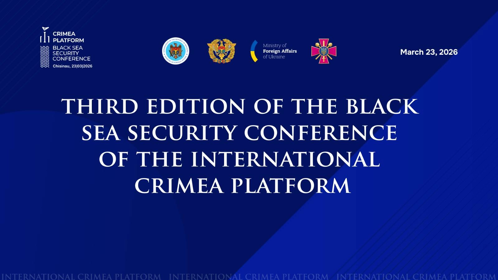 Republica Moldova va găzdui Conferința de Securitate în regiunea Mării Negre, sub egida Platformei Internaționale Crimeea