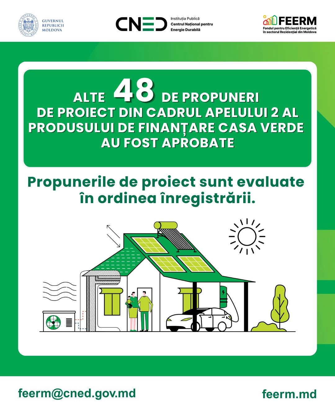 Alte 48 de proiecte din programul Casa Verde, aprobate pentru finanțare