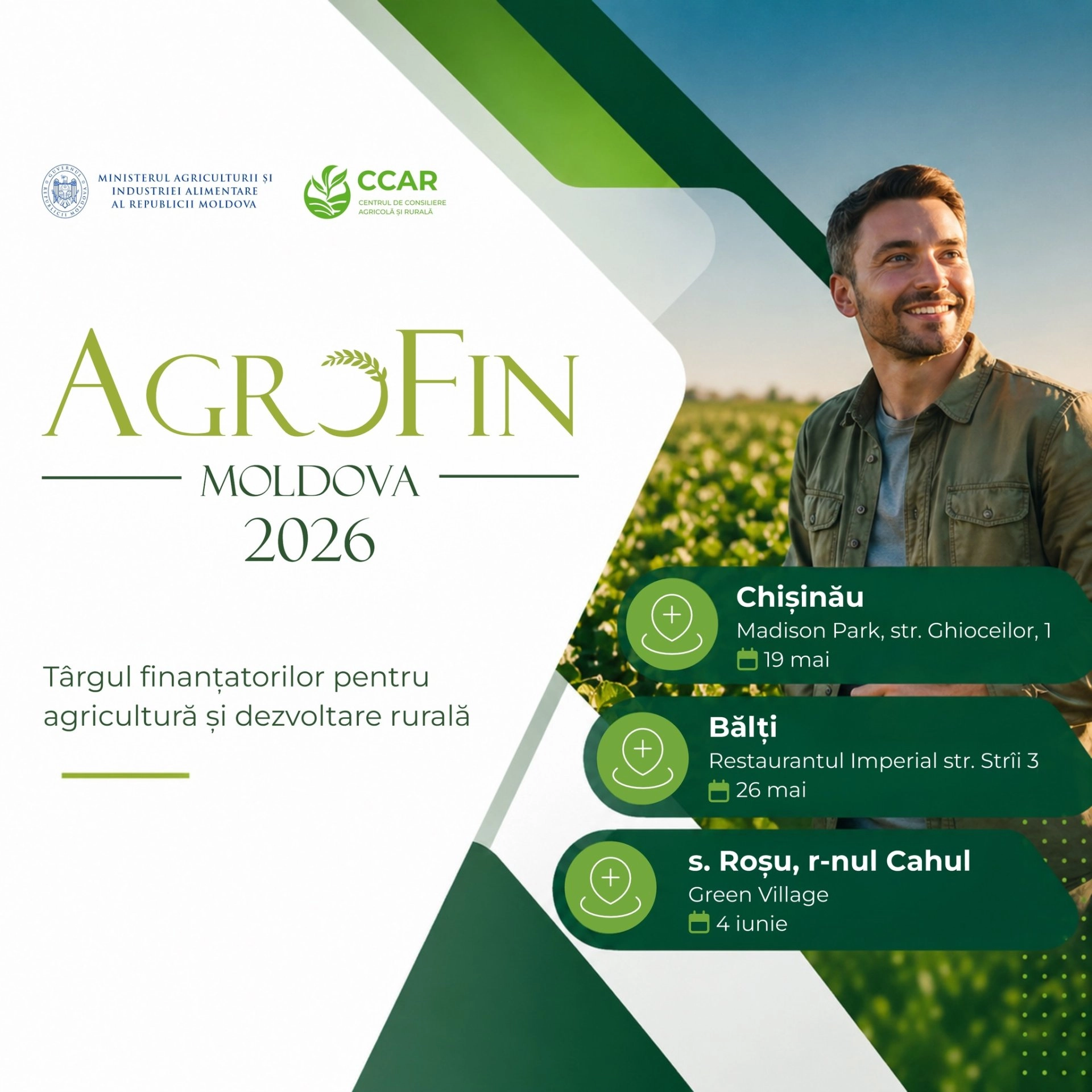 Producătorii agricoli se pot înscrie la ediția a doua a Târgului Finanțatorilor AgroFin, organizat în trei orașe din țară