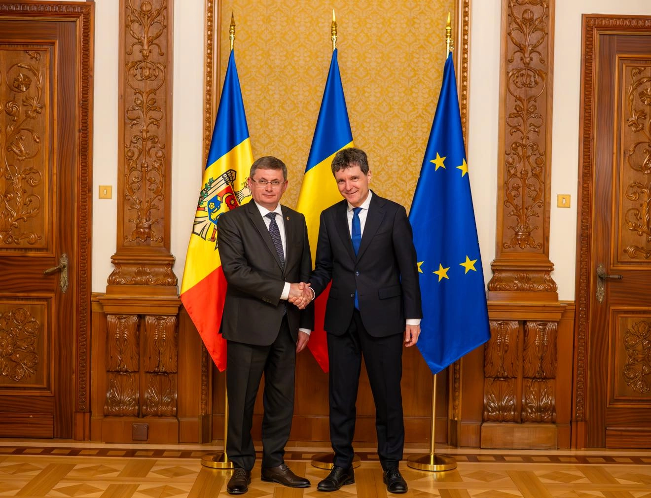 Speakerul Igor Grosu, găzduit de președintele României, Nicușor Dan, la Palatul Cotroceni: „Moldova și România au nevoie una de cealaltă”
