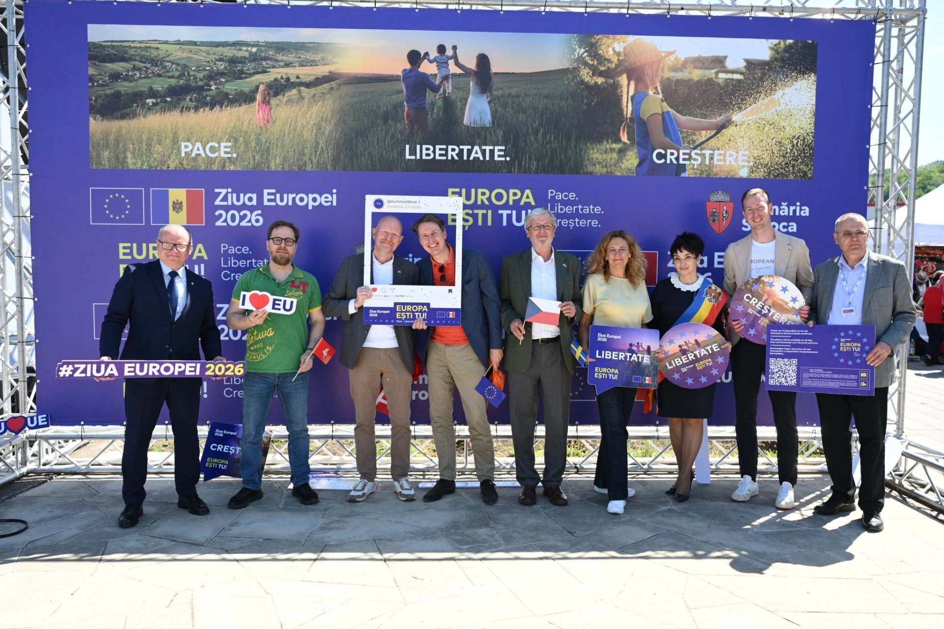 Soroca sărbătorește Ziua Europei. Orășelul European invită cetățenii să cunoască valorile și tradițiile diversității culturale ale UE