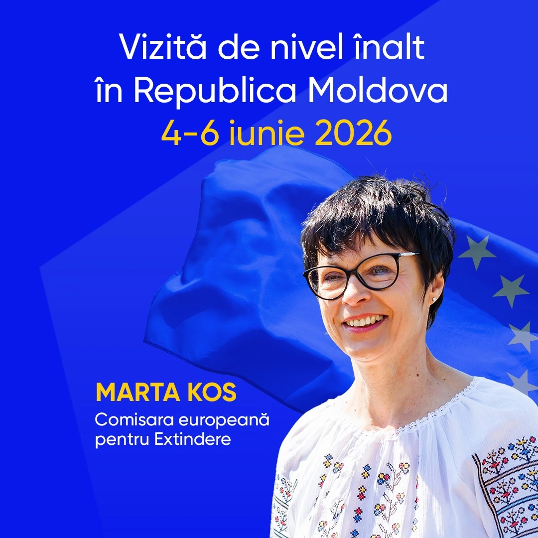 Comisara europeană pentru extindere, Marta Kos, va efectua o vizită în Republica Moldova: „Venim cu progrese în procesul de aderare și deschidem noi perspective investiționale”