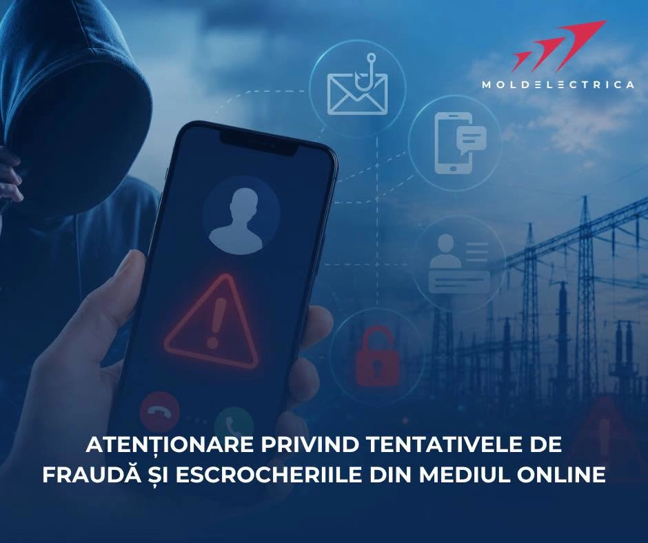 Noi tentative de fraudă: persoane necunoscute apelează cetățenii și se prezintă în mod fals drept angajați ai Moldelectrica