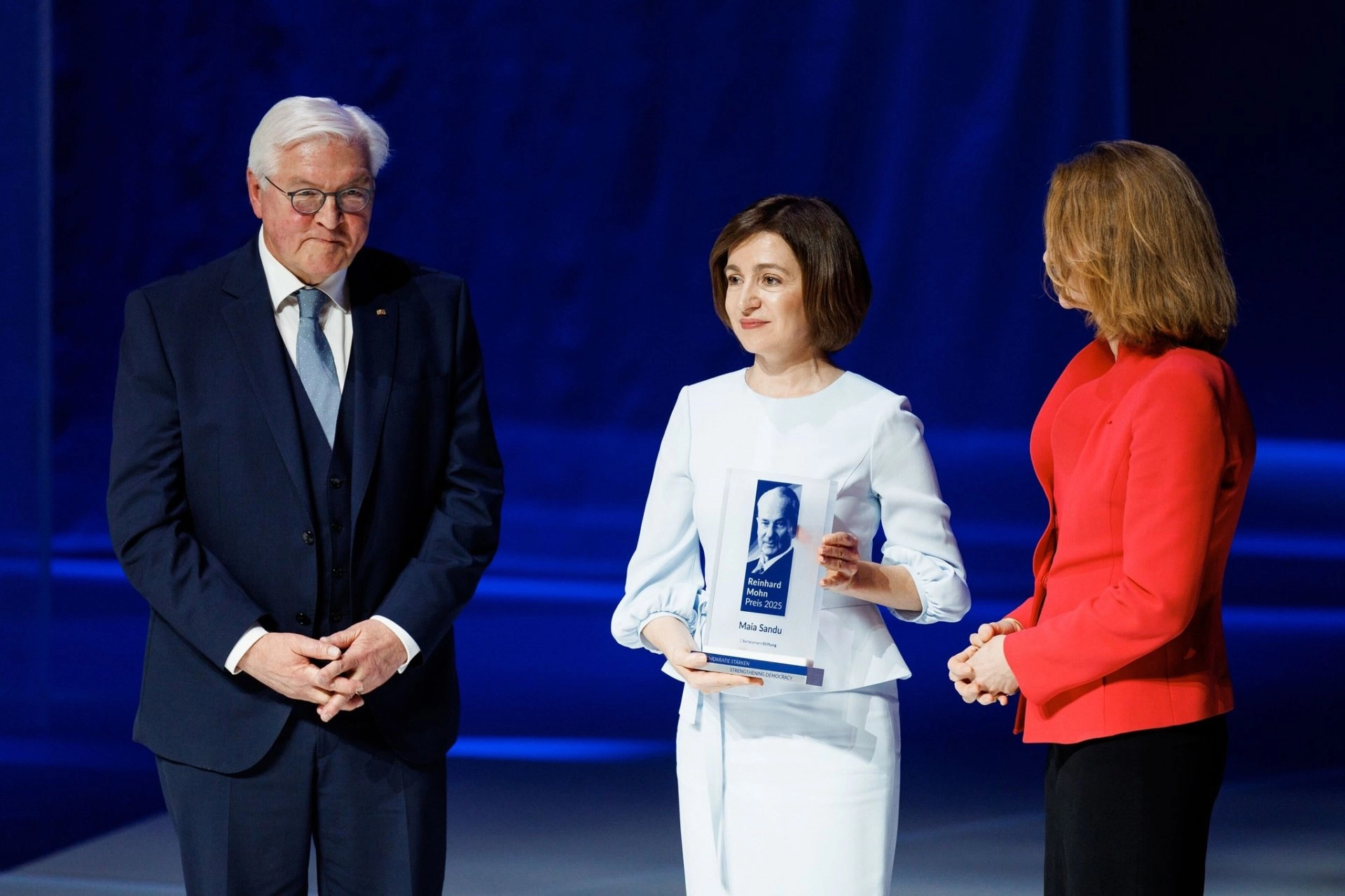 Maia Sandu a anunțat că va dona premiul primit în Germania pentru proiecte în satul său natal