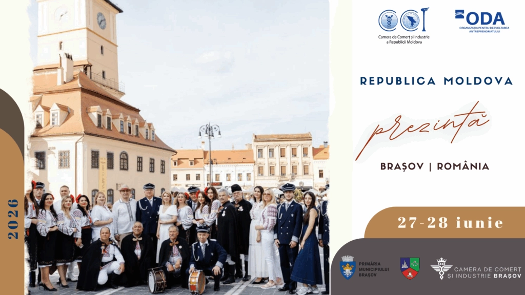  Expoziția „Republica Moldova prezintă” va fi organizată la Brașov în perioada 27-28 iunie