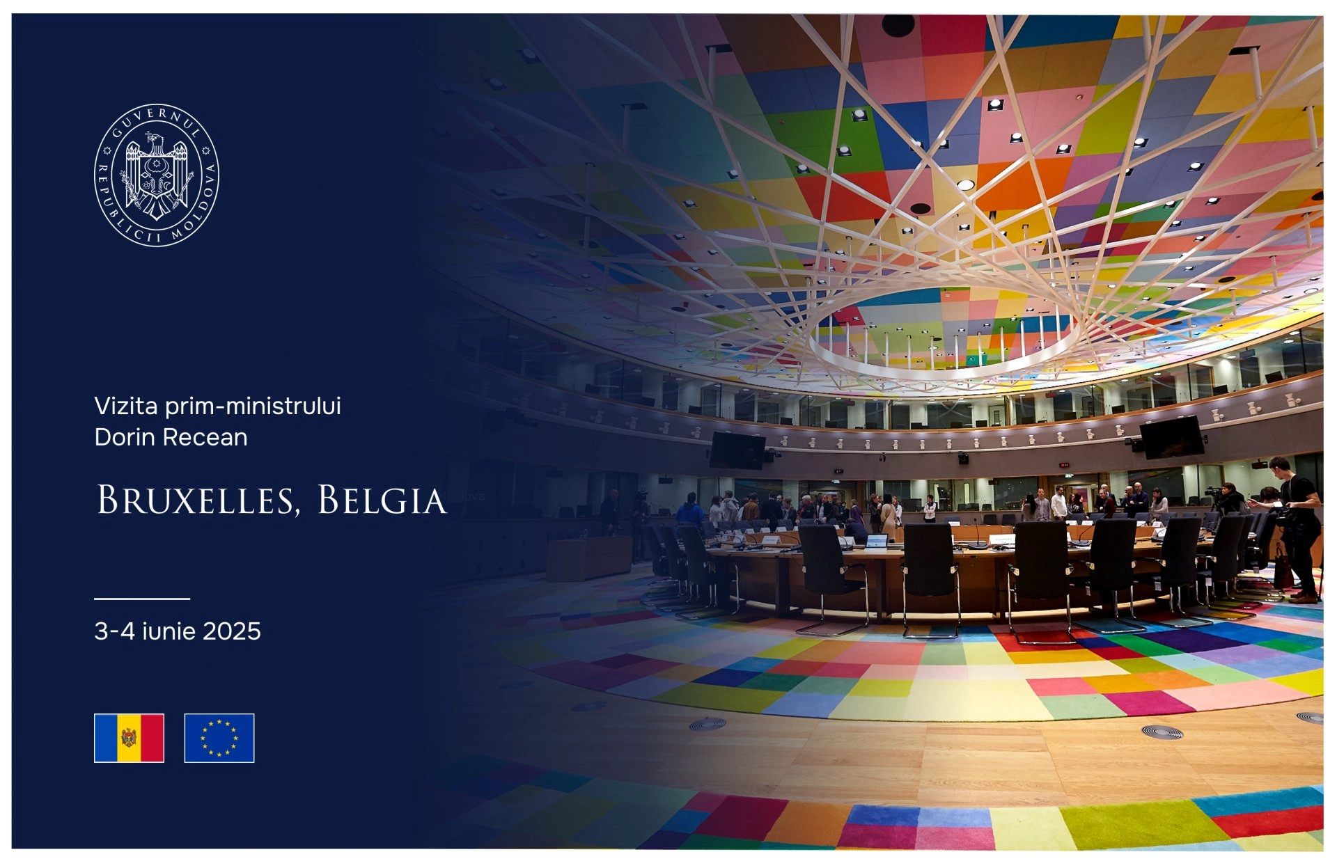 Prim-ministrul Dorin Recean conduce delegația Republicii Moldova la Bruxelles, la cea de-a noua reuniune a Consiliului de Asociere RM-UE