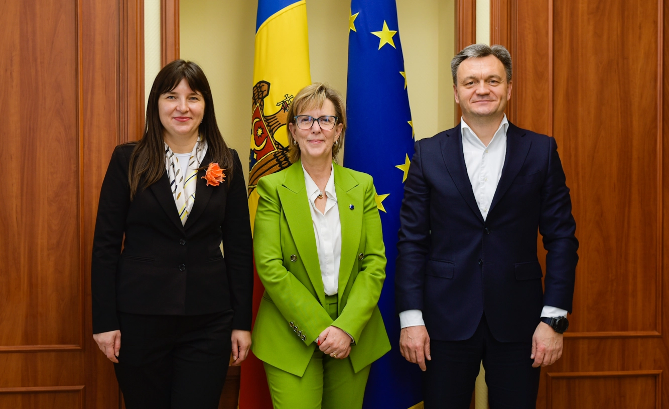  Prim-ministrul Dorin Recean a avut o întrevedere cu Maria Luís Albuquerque, comisara europeană pentru Servicii Financiare