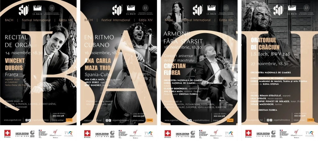 Începe Festivalul Internațional „J.S. Bach” la Chișinău, cu artiști de top din Franța, Spania, Cuba și Germania