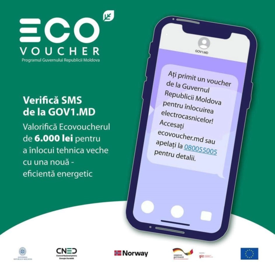 EcoVoucher // Zeci de mii de familii din Republica Moldova și-au înlocuit electrocasnicele vechi cu echipamente moderne