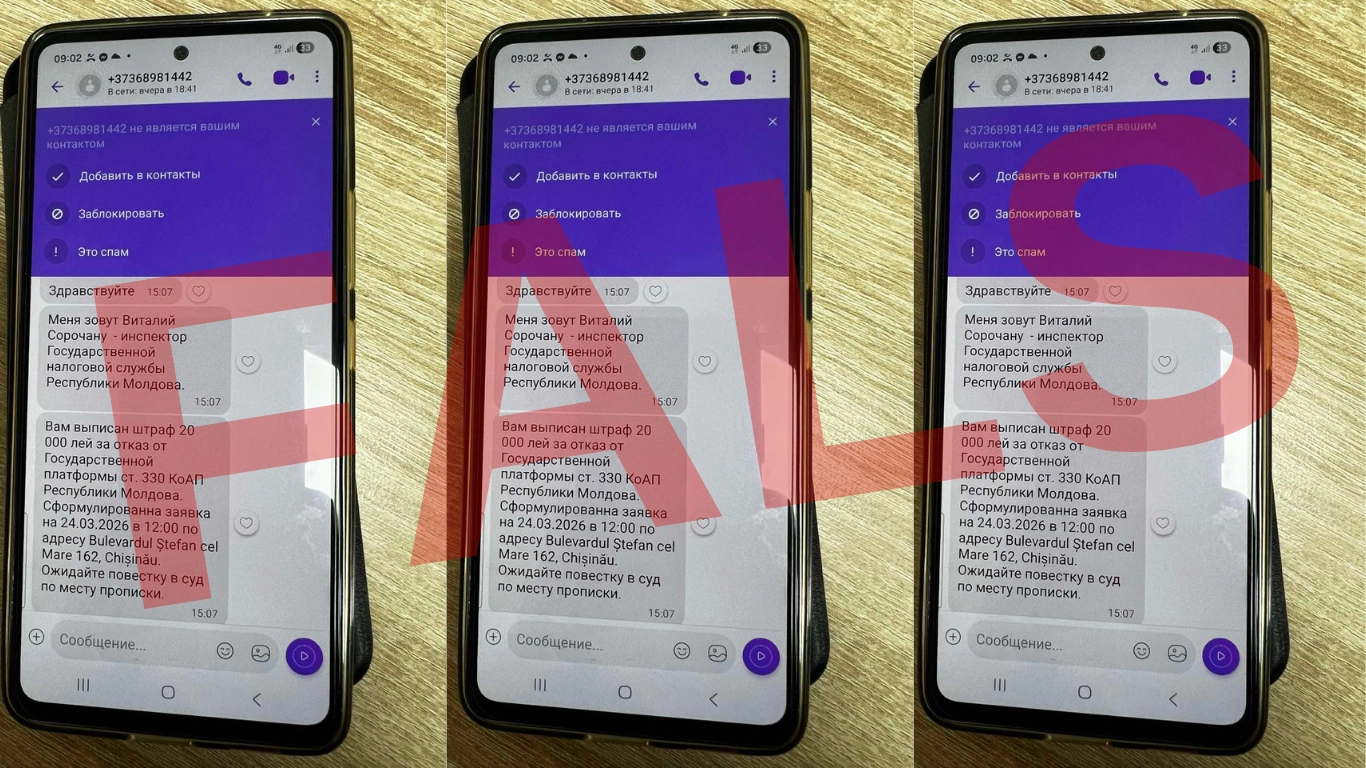 MESAJE FALSE! Contribuabilii sunt informați despre amenzi inexistente