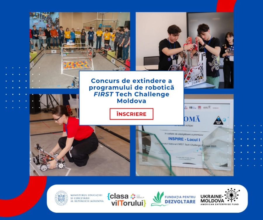 Ministerul Educației lansează concurs pentru selectarea școlilor care vor accesa programul internațional de robotică FIRST Tech Challenge