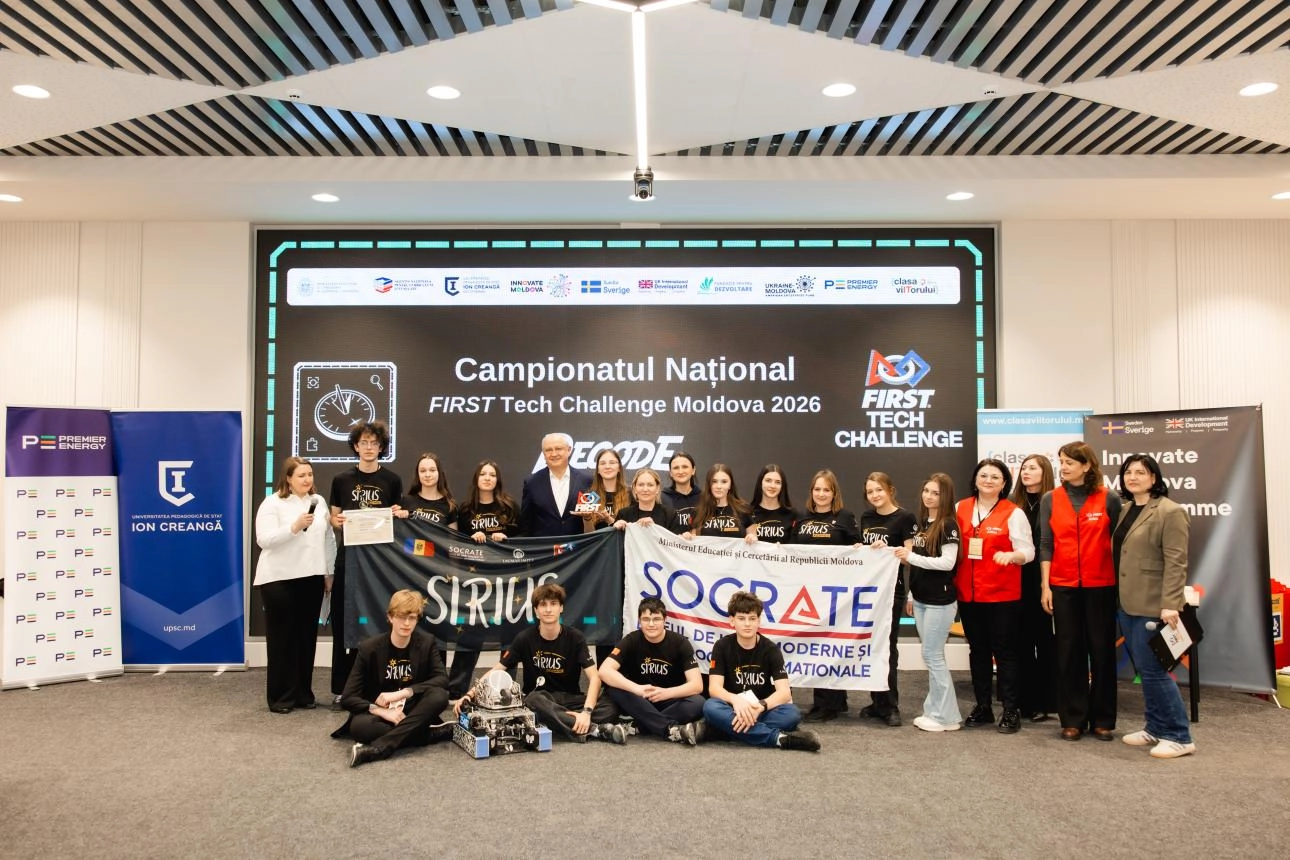Premierul Alexandru Munteanu, la FIRST Tech Challenge Moldova: „Tinerii care aleg să creeze, să experimenteze și să muncească pentru ideile lor sunt cea mai puternică investiție în viitorul Republicii Moldova”