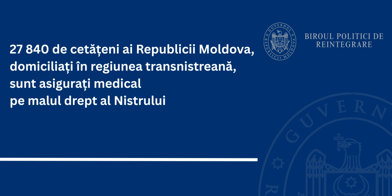 Peste 27 de mii de locuitori ai regiunii transnistrene sunt incluși în sistemul de asigurare medicală din Republica Moldova