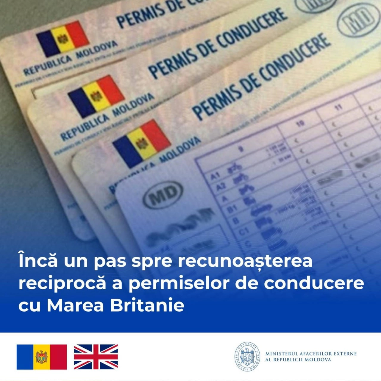 Permisele de conducere moldovenești urmează a fi recunoscute în Marea Britanie