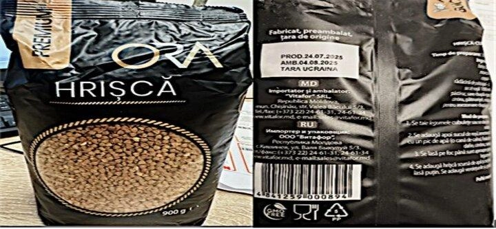 Un lot de crupe de hrișcă importat din Ucraina, rechemat pentru conținut sporit de pesticide