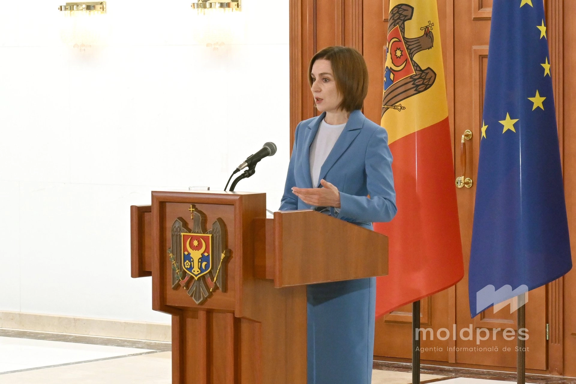 Președinta Maia Sandu explică de ce Moscova a vrut să preia controlul puterii de la Chișinău: „Moldova era doar un podișor de pe care să poată face rău Uniunii Europene”
