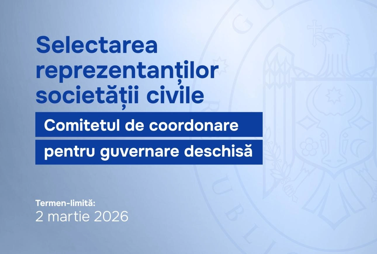 Inițierea celui de-al 6-lea Plan de acțiuni în domeniul guvernării deschise și selectarea reprezentanților societății civile în Comitetul de coordonare