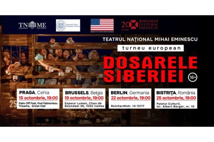 Teatrul Național „Mihai Eminescu” va prezenta un spectacol la Bruxelles