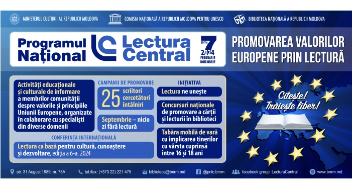 Un program de promovare a valorilor europene prin lectură a inițiat Biblioteca Națională