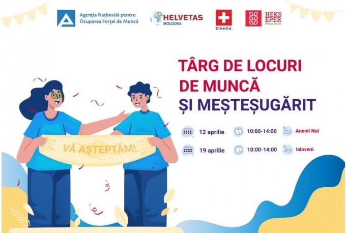 La Anenii Noi va fi organizat un Târg al locurilor de muncă și meșteșugărit