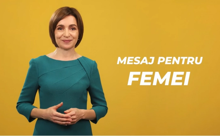 Președinta Maia Sandu a adresat un mesaj tuturor femeilor. „Anume datorită femeilor, Moldova este mai bună acasă și apreciată în lumea largă”