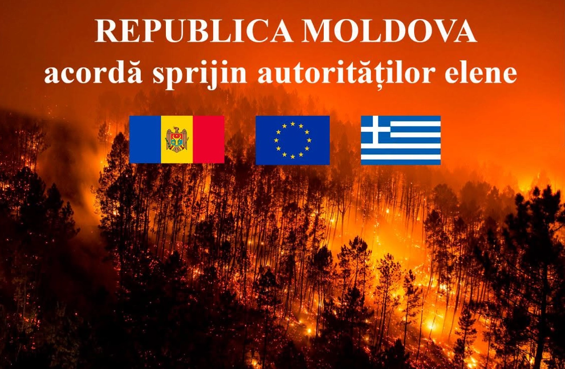 Pompierii moldoveni pleacă în Grecia pentru a ajuta la stingerea incendiilor forestiere