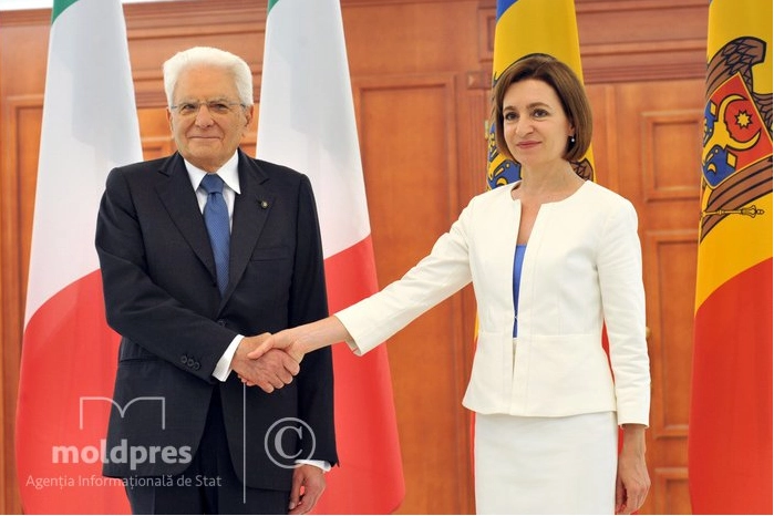 Republica Moldova și Italia, Declarație comună în sprijinul aderării la UE. Sergio Mattarella: „Valorile, istoria și cultura leagă viitorul R. Moldova de Uniunea Europeană”