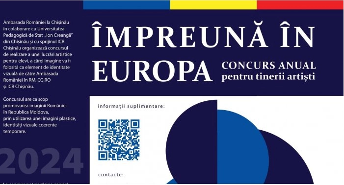 A fost lansat concursul anual pentru tinerii artiști ”Împreună în Europa”