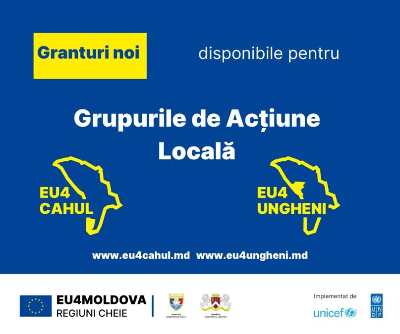 Uniunea Europeană și PNUD au lansat un apel de granturi pentru clusterele din Ungheni și Cahul