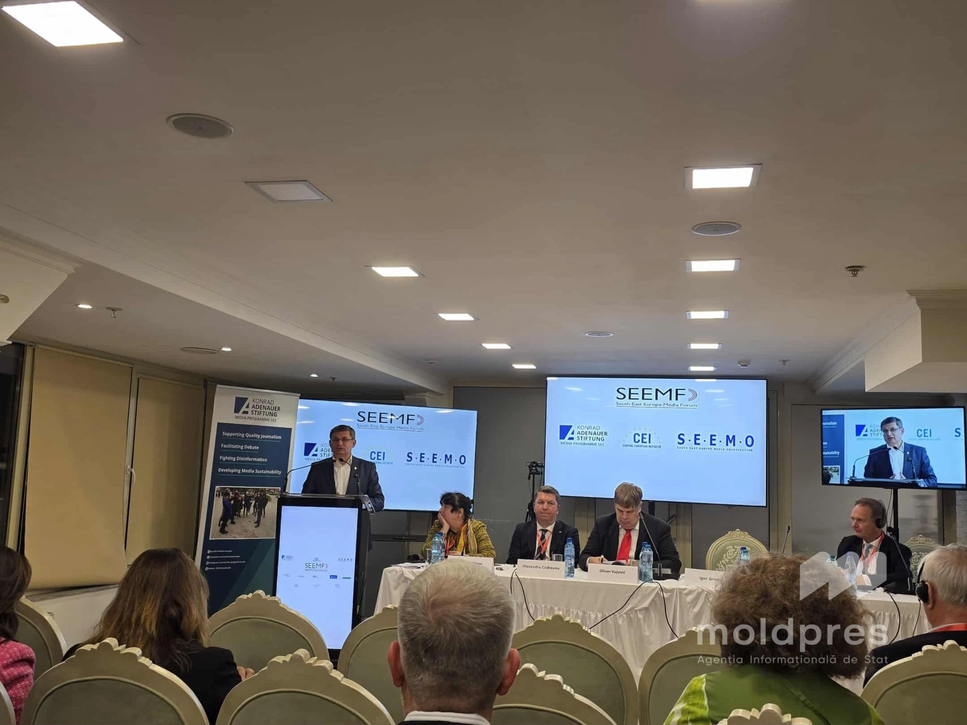 Forumul mass-mediei din Europa de Sud-Est se desfășoară la Chișinău: sustenabilitatea presei și siguranța jurnaliștilor, în centrul atenției